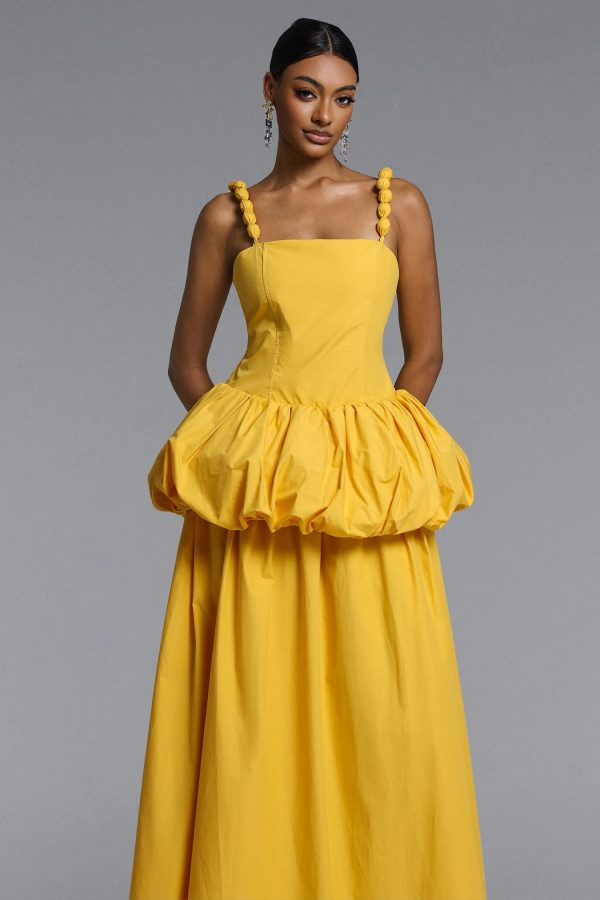 selvaris sleeveless bubble maxi dress 12