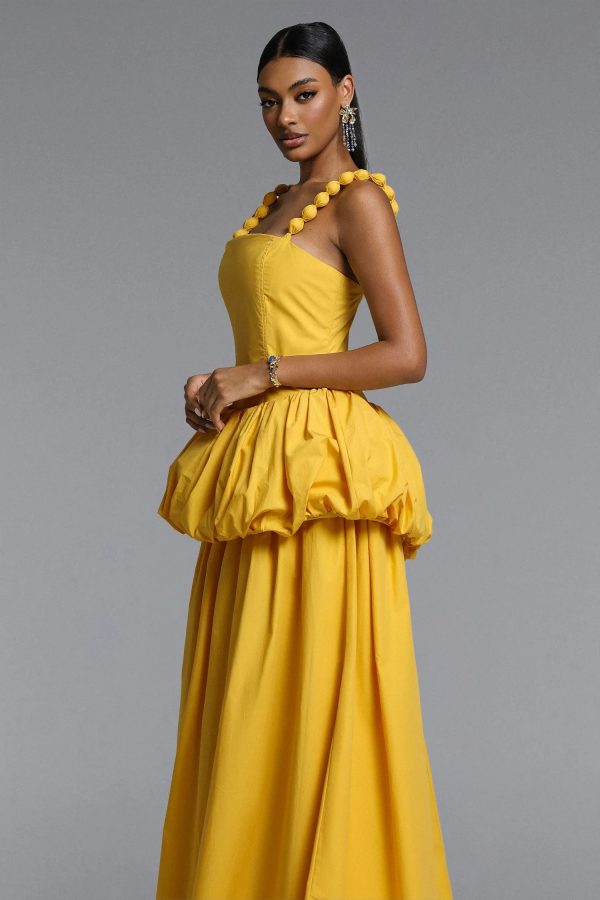 selvaris sleeveless bubble maxi dress 15
