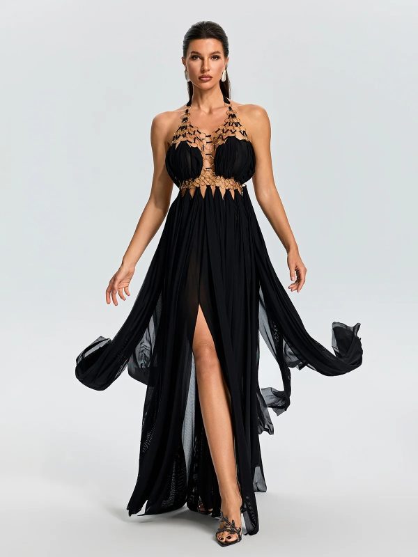 sevionx backless cutout maxi dress in black 11