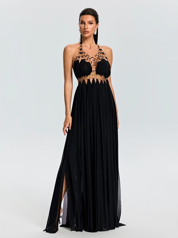 sevionx backless cutout maxi dress in black 12
