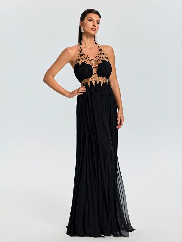 sevionx backless cutout maxi dress in black 14