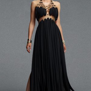 sevionx backless cutout maxi dress in black 30