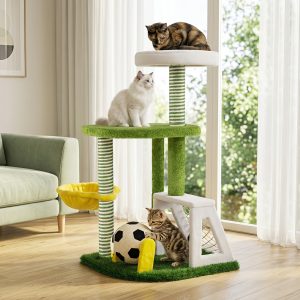soccer themed modern cat tree 11