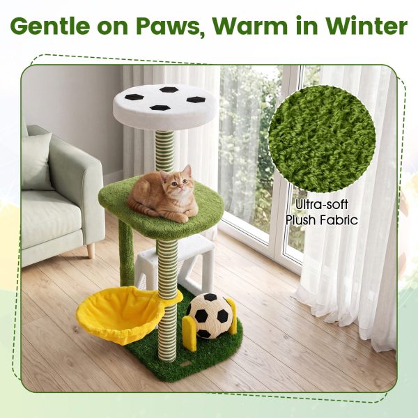 soccer themed modern cat tree 16