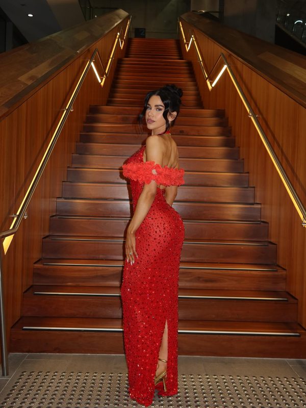 terance halterneck flower rhinestone maxi dress in red 19