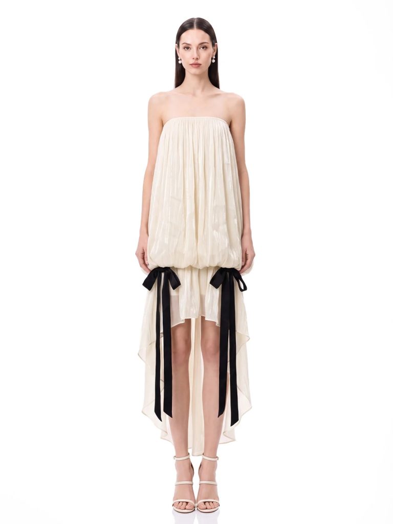 uldric strapless ruched dress 11