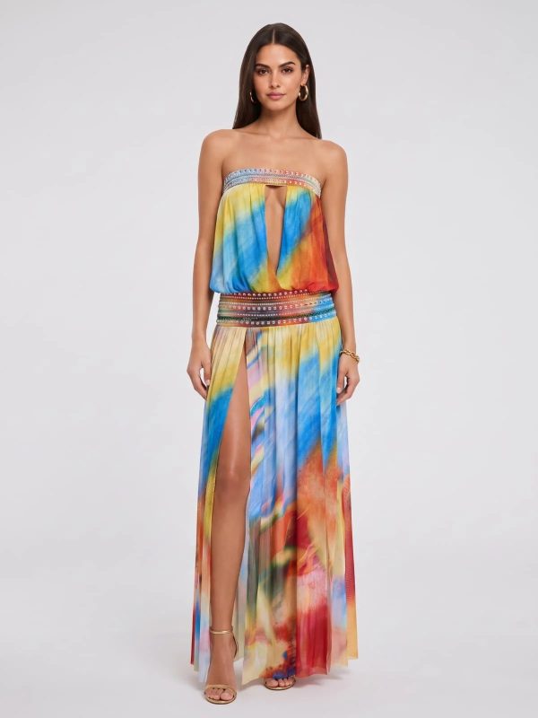 ulviera strapless split cutout maxi dress 11