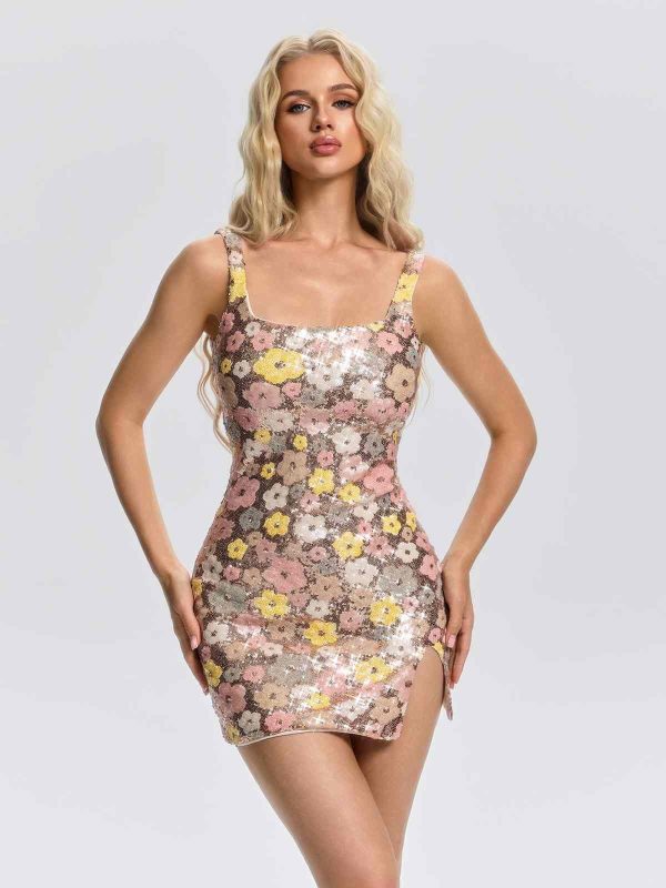 velmora floral sequin mini dress 12