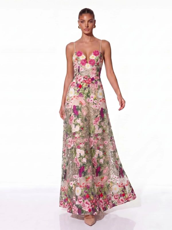 vernis flower embroidered maxi dress 12