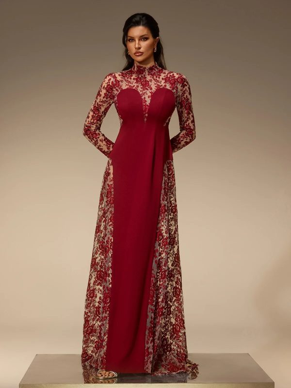 zarelo mesh floral maxi dress 12