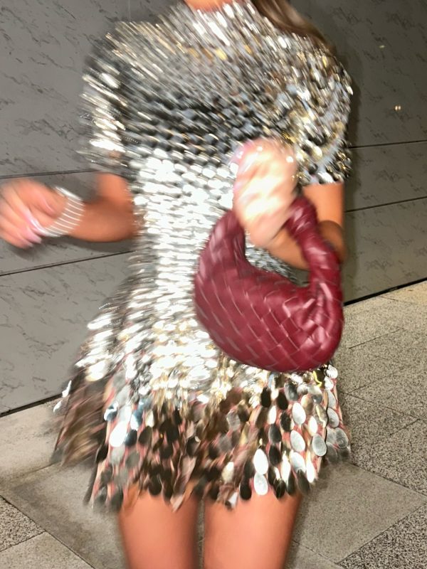 ayla sequin mini dress in gold silver 25