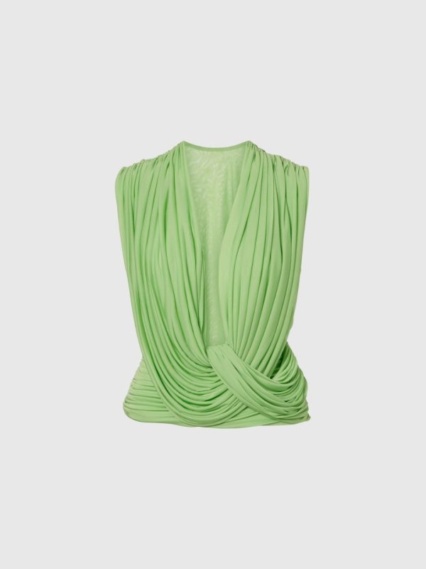 ceylin draped back plunge skirt set 16