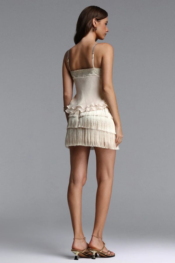 cirune spaghetti fringe skirt set 16
