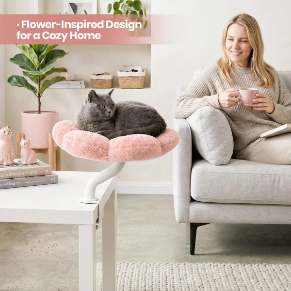 cozy flower desk cat bed 13