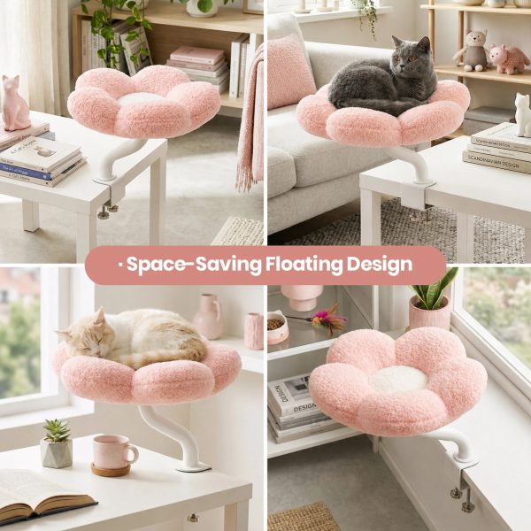 cozy flower desk cat bed 17