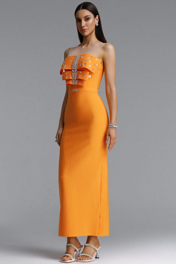 daphne rhinestone bandage maxi dress 15