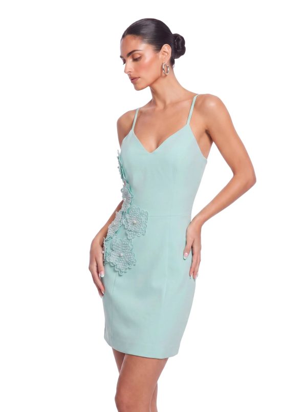 frymet spaghetti floral pearl mini dress 13
