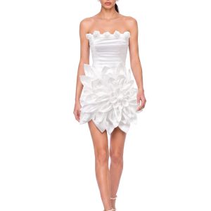 gormex strapless flower mini dress 11
