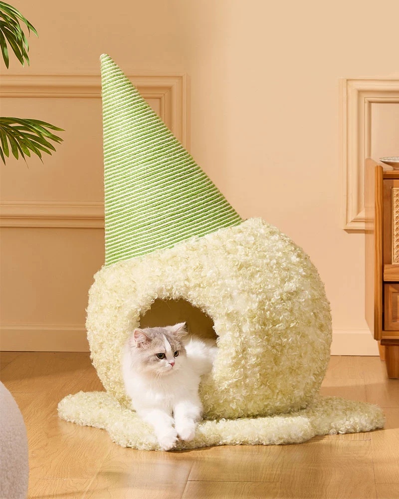 ice cream cat cave cozy bed 11