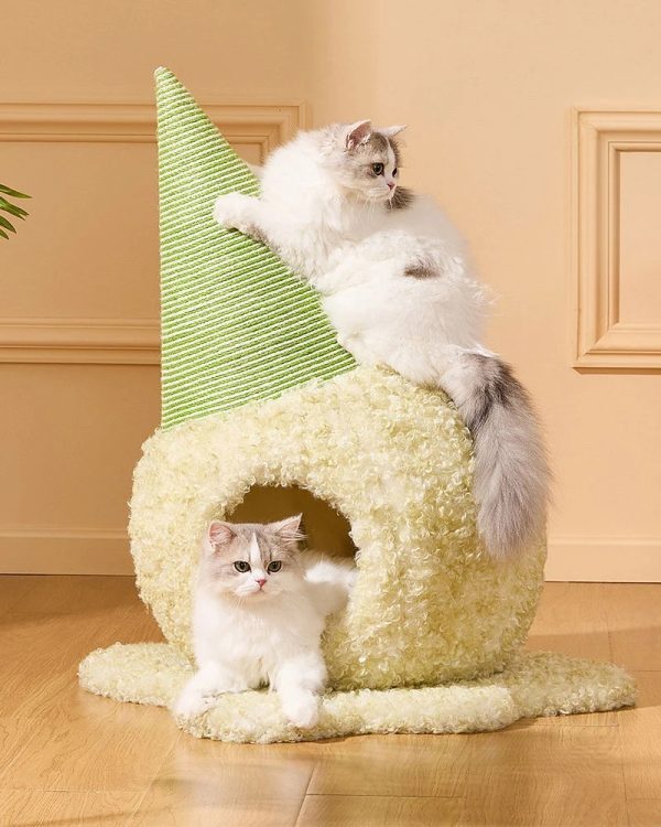 ice cream cat cave cozy bed 13