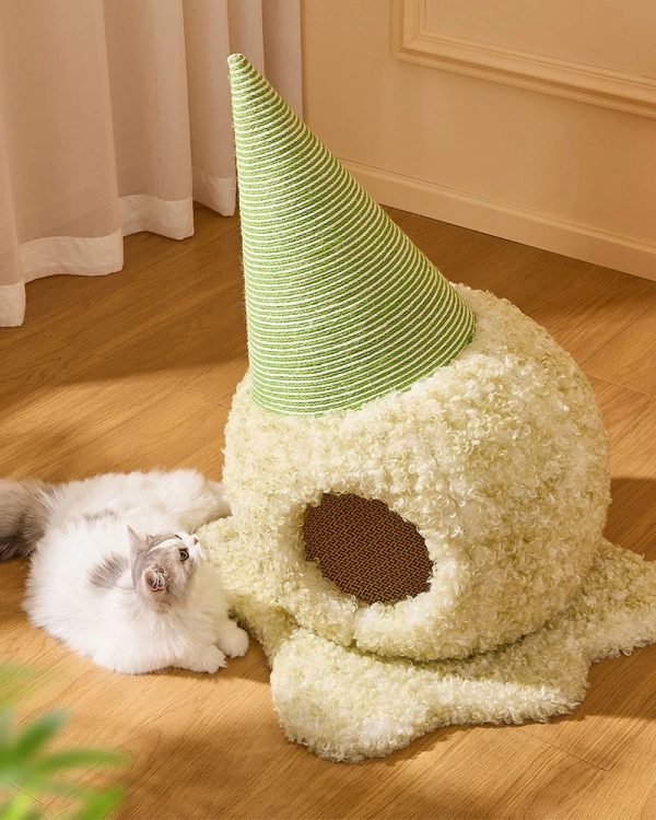 ice cream cat cave cozy bed 14