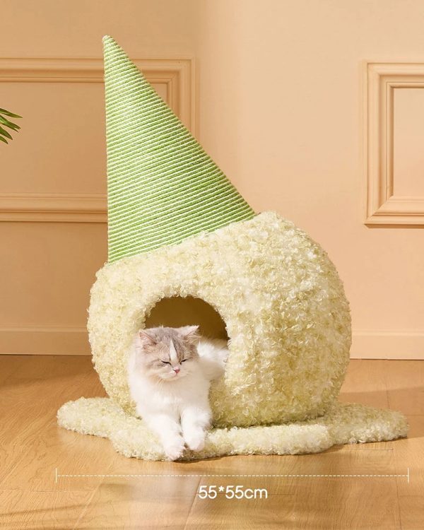 ice cream cat cave cozy bed 16
