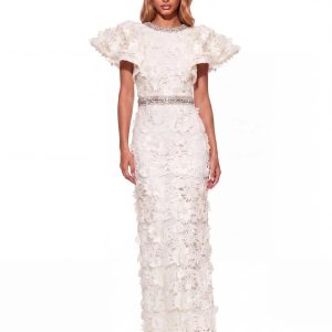 keldis puff sleeve crystal skirt set 11