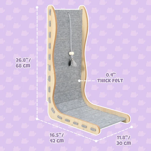 modern felt l shape cat scratcher 1900
