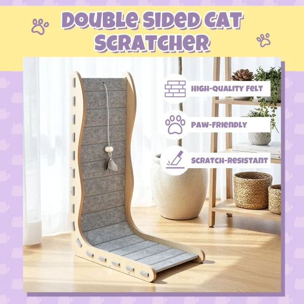 modern felt l shape cat scratcher 888