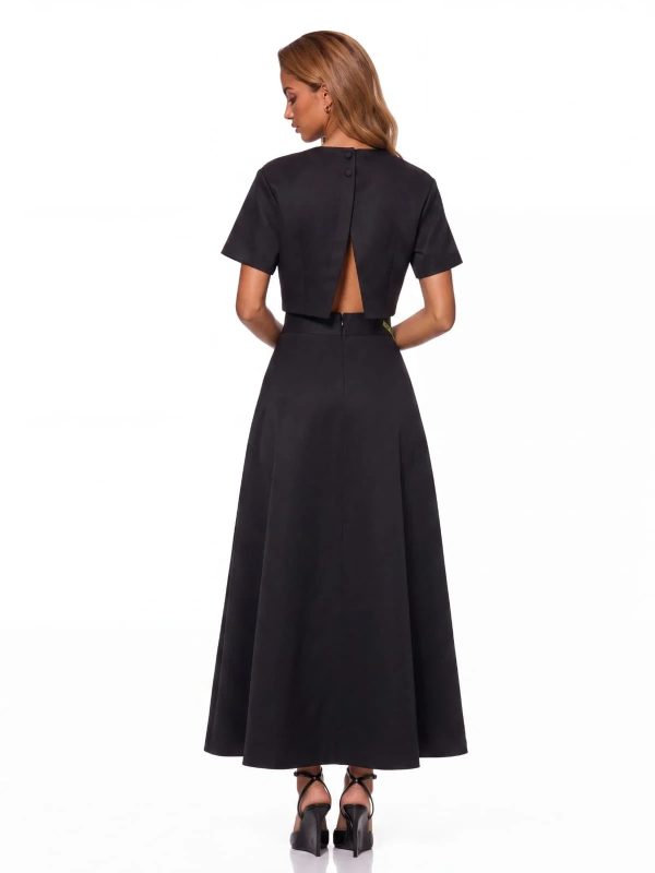 ogima short sleeve embroidered skirt set 15