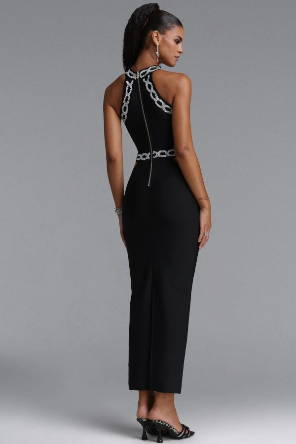 perrine glitter cut out bandage maxi dress 24
