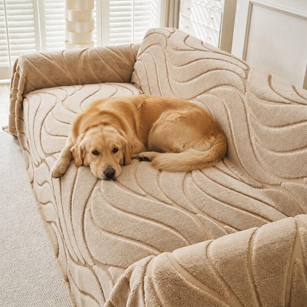 pet friendly soft plush textured sofa throw couch cover 12