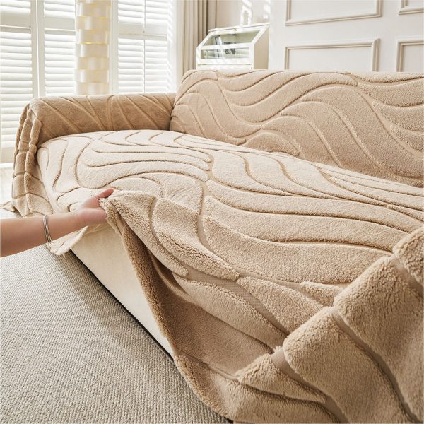 pet friendly soft plush textured sofa throw couch cover 18