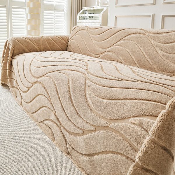 pet friendly soft plush textured sofa throw couch cover 22