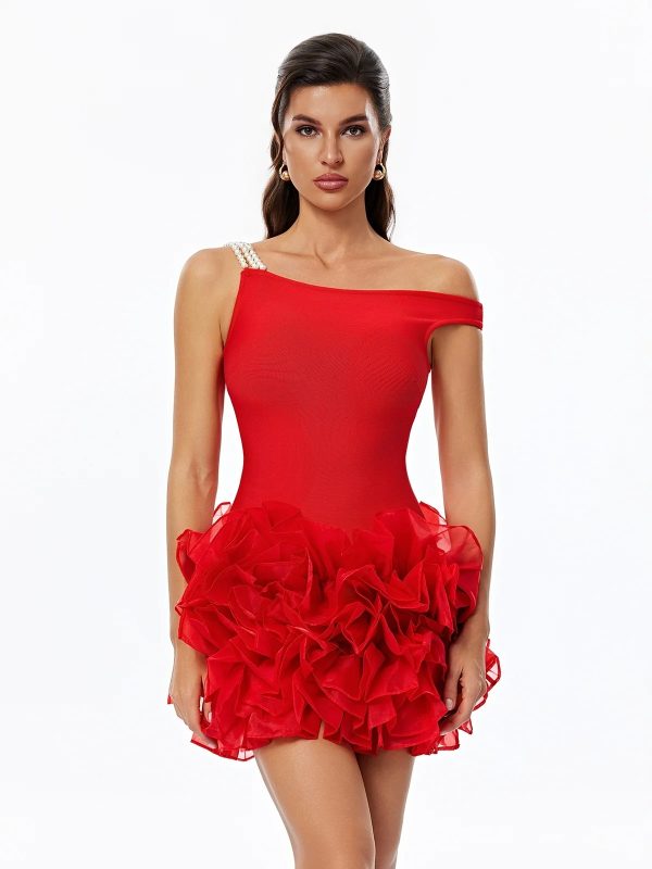 raxelle pearl bandage mini dress 12