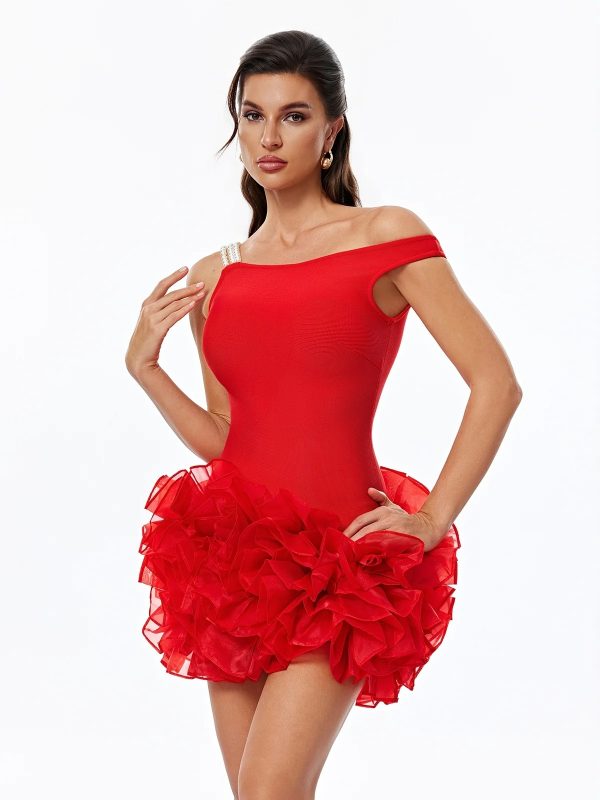 raxelle pearl bandage mini dress 15