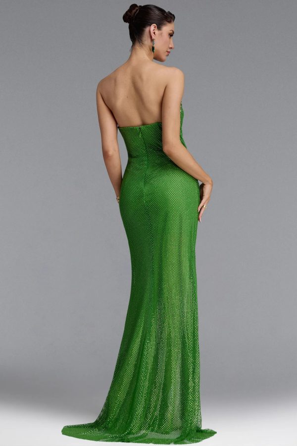 saniyah elegant rhinestone sequin maxi dress 16