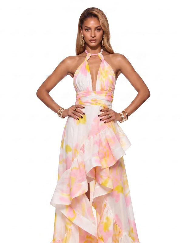 yorex floral ruffle maxi dress 12