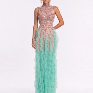 yorven high neck crystal mesh maxi dress 11 yorven high neck crystal mesh maxi dress 11