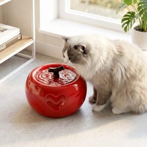 50oz love apple cat water fountain 31