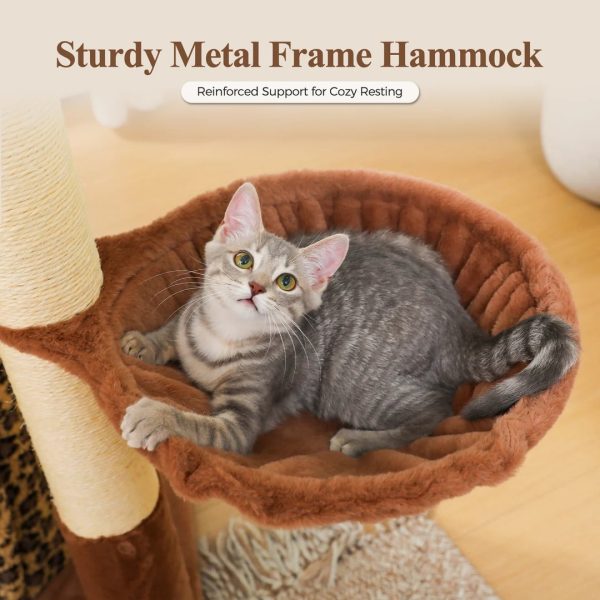 68.5 luxury cat tree tower with 4 condos 15