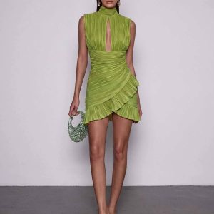 avelorn cutout pleated mini dress 11 avelorn cutout pleated mini dress 11