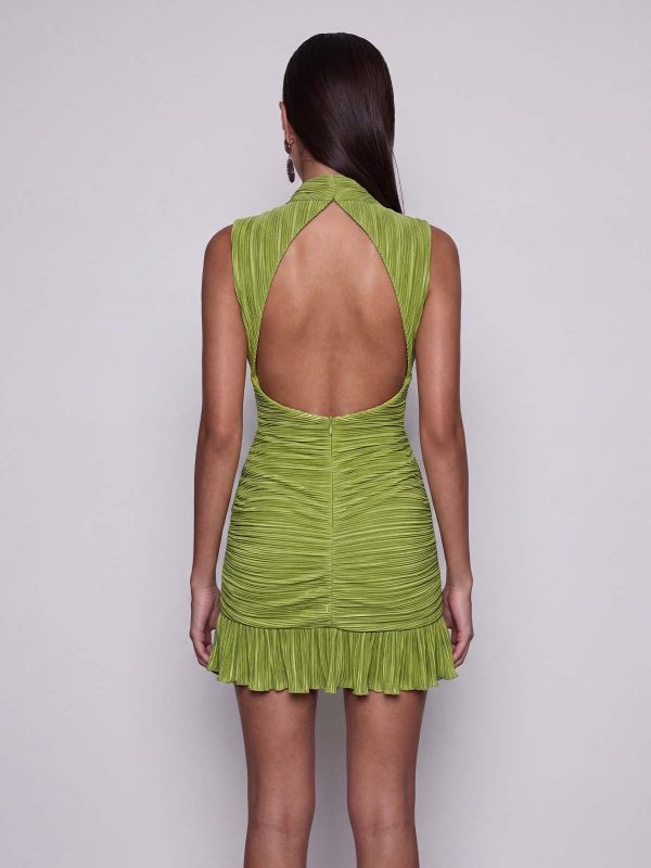 avelorn cutout pleated mini dress 15