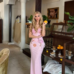 belmira spaghetti rhinestone pearl maxi dress 26