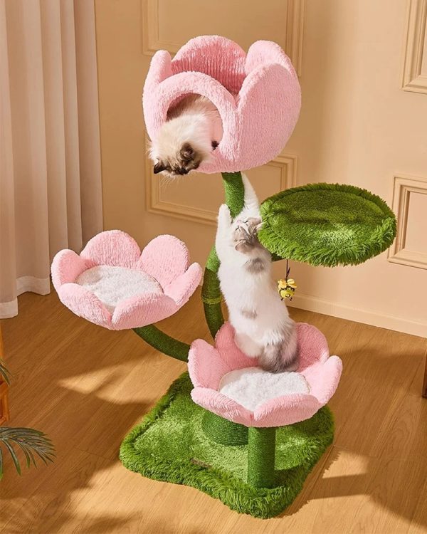 cute tulip garden cat tree 22