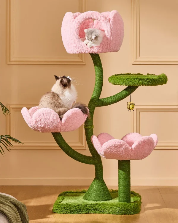 cute tulip garden cat tree 23