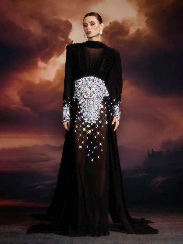 emblyn crystal mesh maxi dress 12