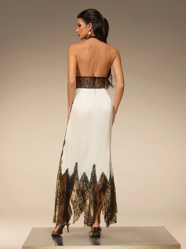 euthymia halterneck lace maxi dress 16