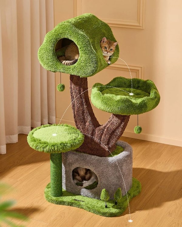 evergreen luxury cat tree for large cats 13
