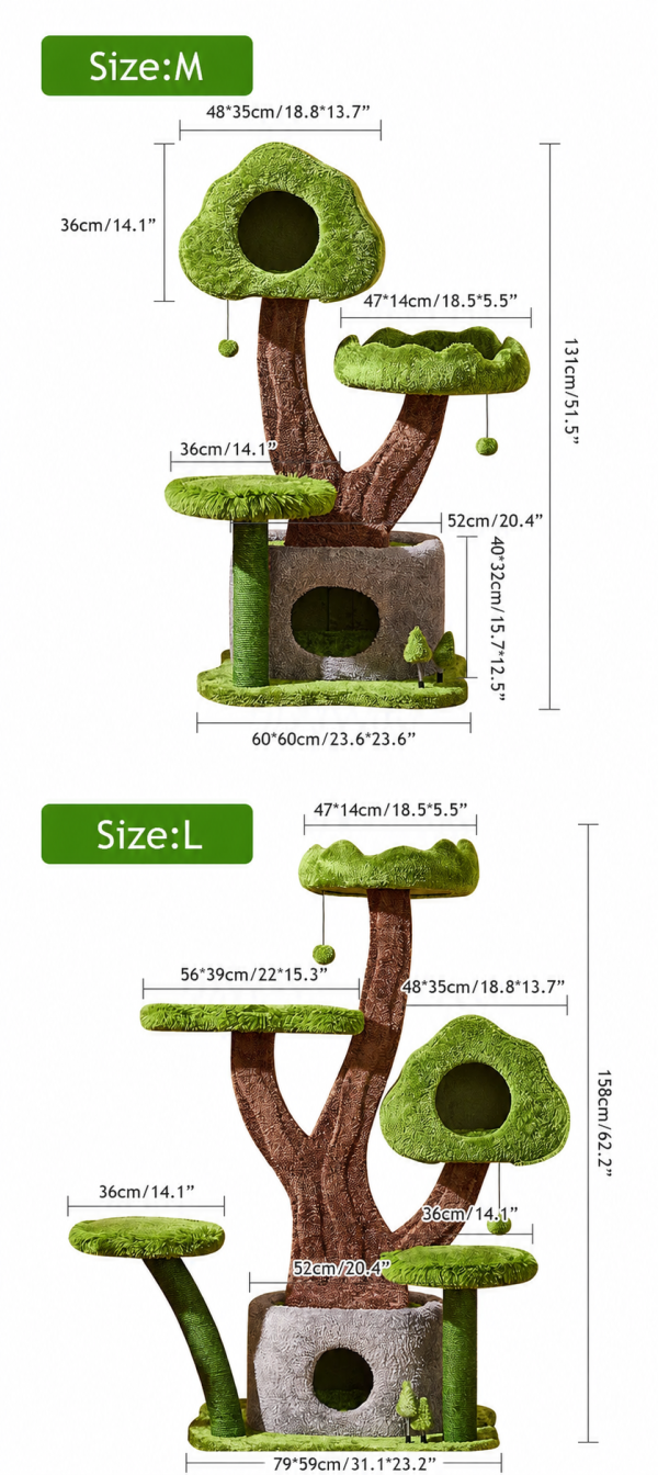 evergreen luxury cat tree for large cats 20